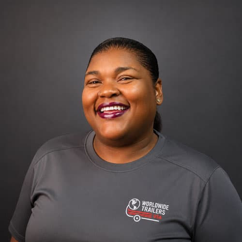 Shenessia Thomas, Receptionist at Worldwide Trailers USA.