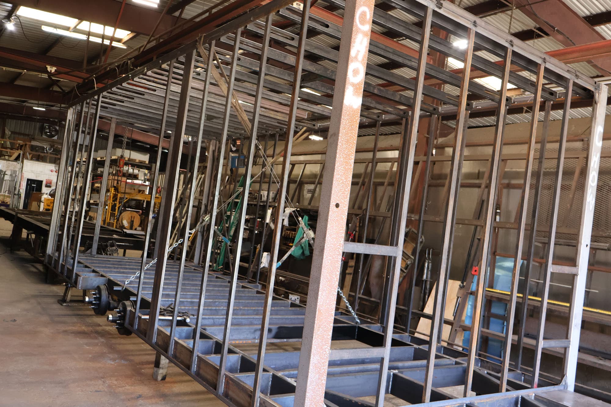 Interior systems and commercial kitchen trailer finish-out